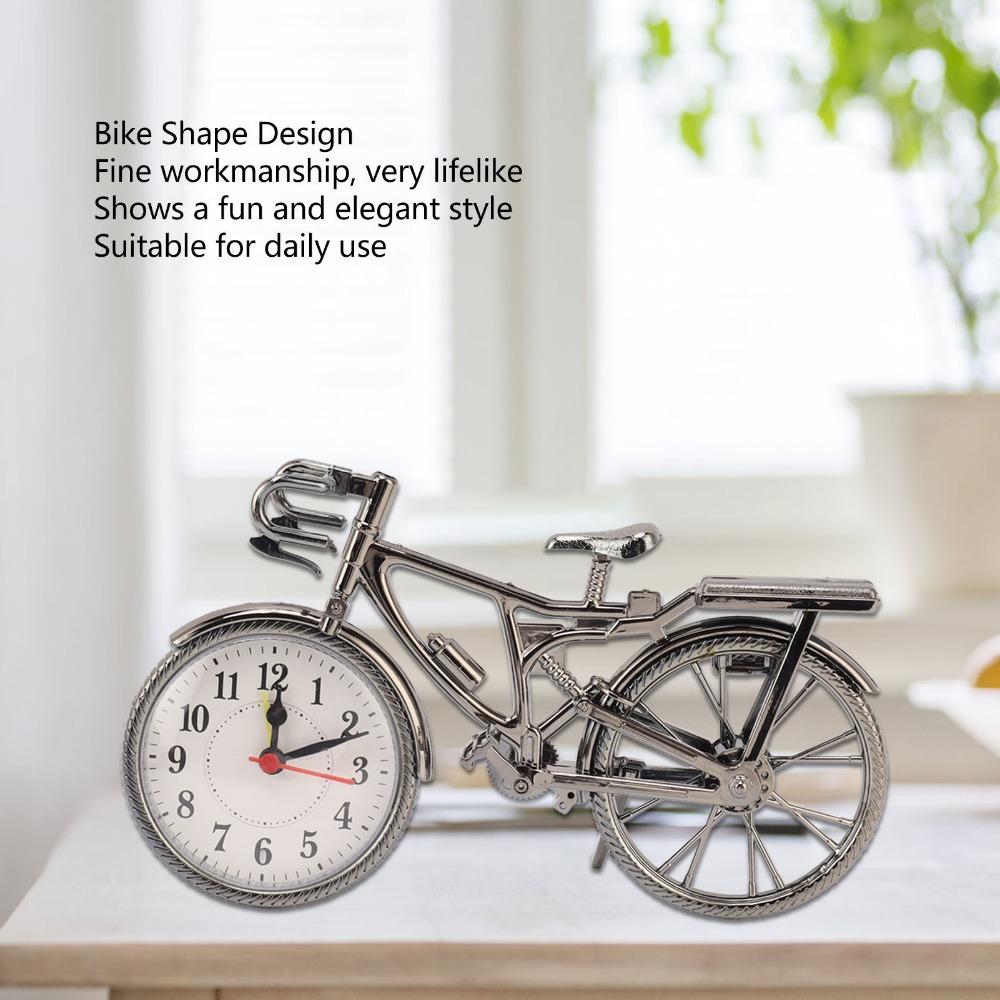 Black Table Alarm Clock Decorative Ornament Desktop Alarm Clock Bike Alarm Clock Dormitory Room