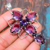 Cross Amethyst Gemstone 925 Sterling Silver Handmade Jewelry Pendant For Thanksgiving