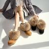 Winter Round Toe Plush Snow Boots for Women Chunky Furry Woman Shoes Comfortable and Elegant Non Slip Fashion Work Ankle Sale