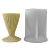 Creative Silicone Candle Molds Unique Candle Ornament Crafting Mold Beautiful Striped Aromatherapy Candle Mold