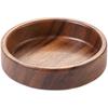Walnut Plate Solid Wood Round Dessert Plate Creative Japanese Tableware Stackable Dessert Wooden Tray Tea Tray Tea Tray