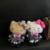 Милый Sanrio Hello Kitty JK Униформа Брелок Милый Мультяшный Кот Kt Очки Подвеска Для Девочек Изысканные Аксессуары для Сумок Подарок