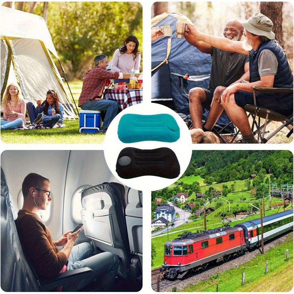 1/2 шт. Складные надувные подушки Многофункциональные подушки для поддержки шеи и поясницы для офиса, автомобиля, кемпинга, самолета, для отдыха, воздушная подушка