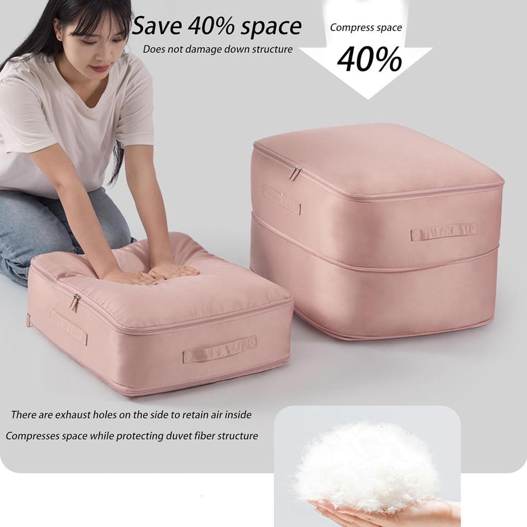 Ультракомпактная, самосжимающаяся сумка для хранения, многофункциональная компрессионная, пыленепроницаемая и организующая сумка для хранения большой вместимости