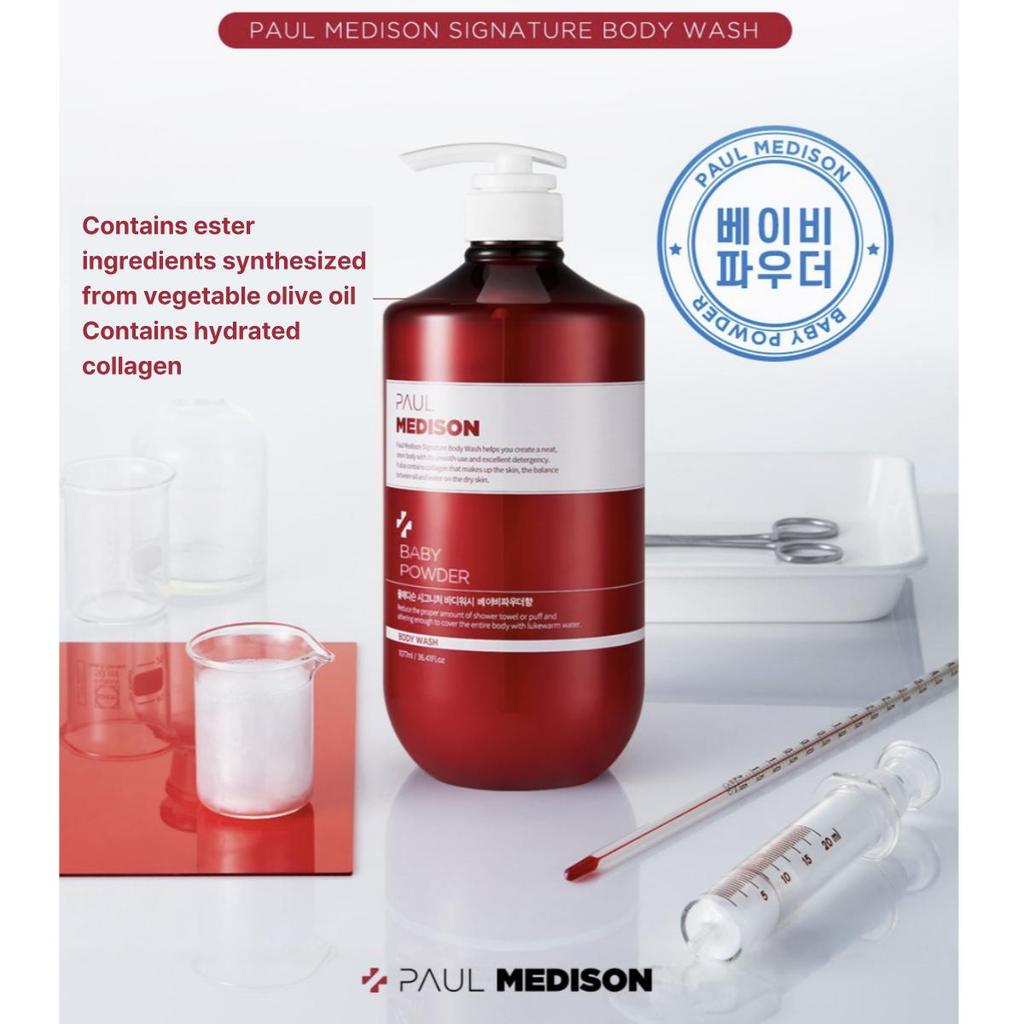 PAUL MEDISON Фирменный гель для душа Детская присыпка 1,077 л
