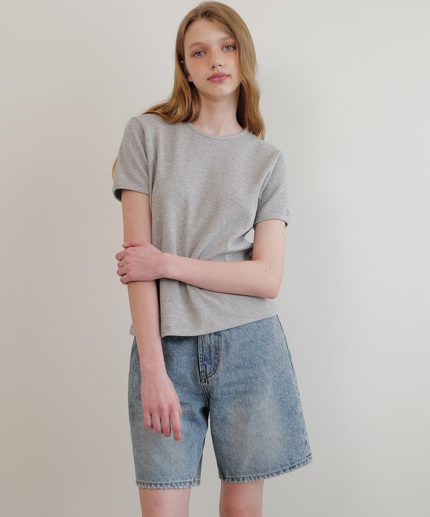 ANDNEEDS Noah Waffle T-Shirt (Gray)