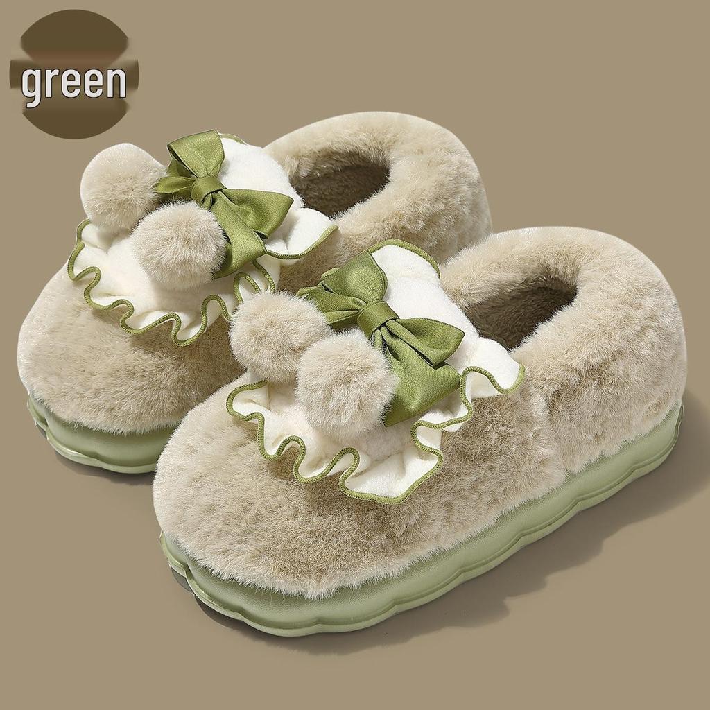 Capybara Women's Winter Cotton Slippers - Cute Cartoon Fluffy Heel, Parent-Child Warm Shoes for Kids & Men.