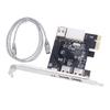 PCIe X1 4-портовая карта расширения Firewire 6-контактная Адаптер чипсета PCIE 1394 Карта расширения PCIE 1X на 1394 Для настольного ПК