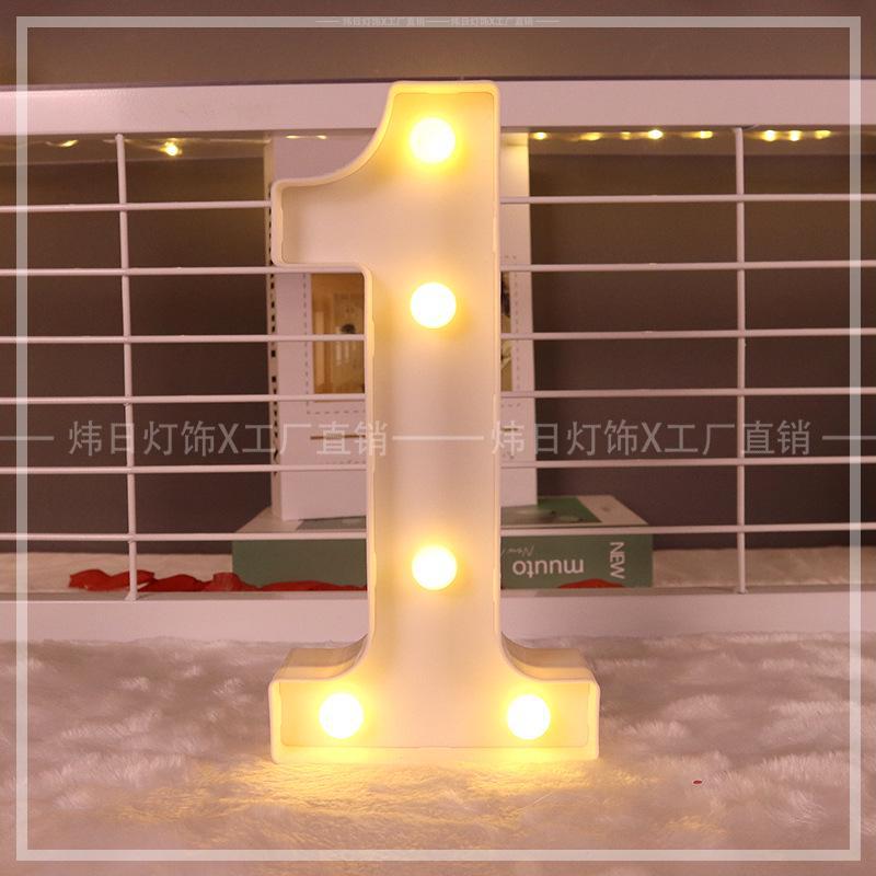16 см буквы со светодиодным теплым светом алфавит буквы цифры ночник для дома рождественские буквы день рождения принадлежности украшения