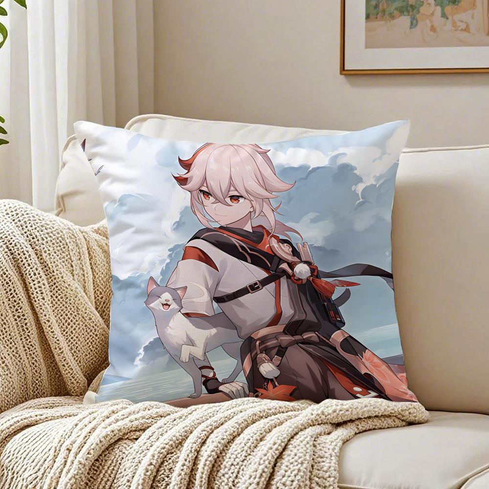 KKazuha Cushion Cover Pillowcase Antidustmite living Room Sofa Decor Cushion Room