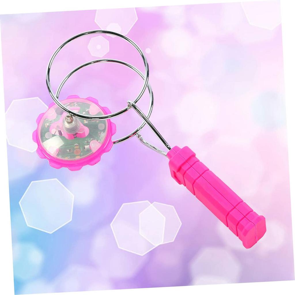 Lurrose Magnetic Gyro Wheels, Set of 2, Illuminating Toys, LED Spinning Tops, Kids Prizes, Festivals, Magic Wheels, Random Colors