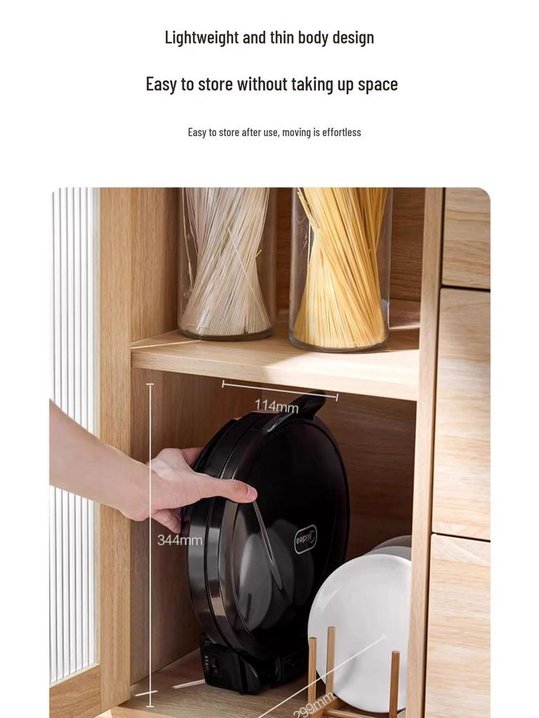 American Electric Griddle: Double-Sided Grill, Roaster & Pancake Maker with One-Button Start, Mechanical Version.