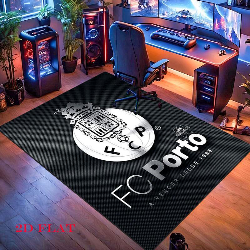 Porto logo Carpet Rug for Living Room Bedroom Home Sofa Decoration,Kids play Nonslip Floor Mat