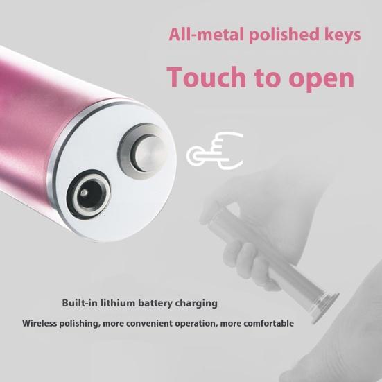 Электрическая пилка для удаления мозолей с ног Эргономичная педикюрная машинка Шлифовальная машинка для ног Портативная пилка для ног