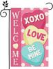 Welcome Valentine's Day Love Garden Ag 12x18 Inch Home Outdoor Yard Lawn Garden Ag Decoration -A ZZA WWL EEL