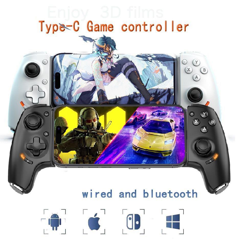 Проводной игровой контроллер Bluetooth Stretch Type-C для смартфонов IOS и Android