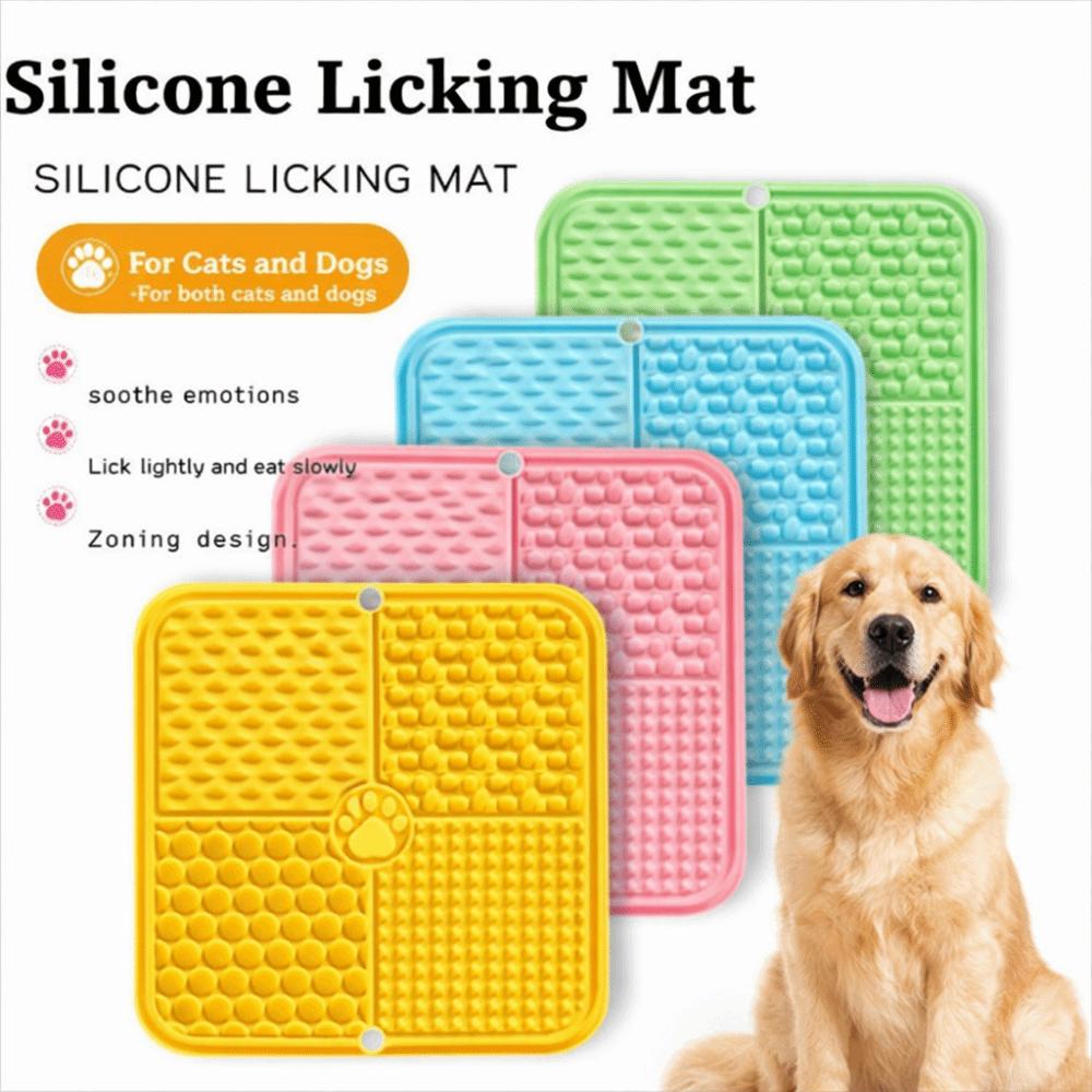 Silicone Material Silicone Mat Suction Cup Slow Feeder New Pet Lick Mat Pet Feeding