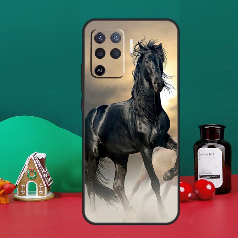 Чехол с изображением лошади для OPPO A79 A74 A94 A58 A78 A98 A5 A9 A53 A52 A72 A15 A17 A77 A16 A76 A96 A57S A54S