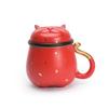 Керамическая кружка Wanqiantang с фильтром и Счастливой кошкой