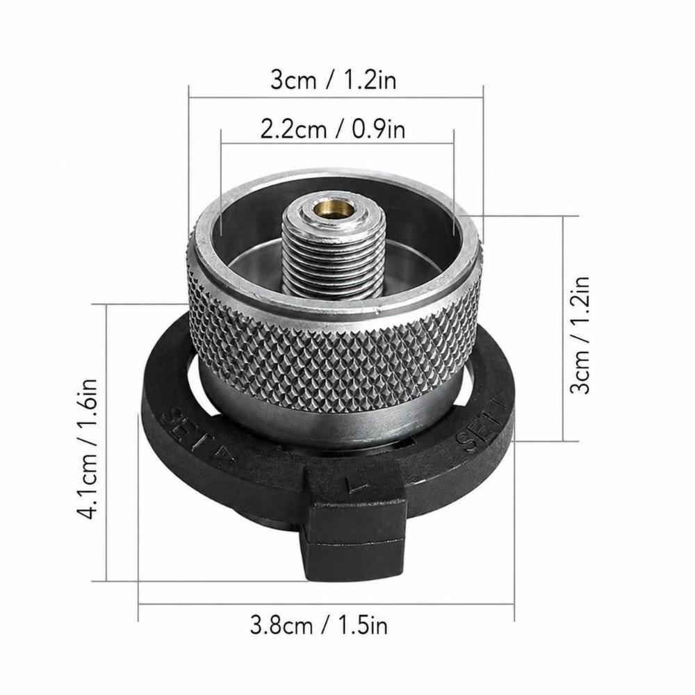 Valve Output Gas Cartridge Converter Aluminum Alloy And Copper LPG Coupler  Propane Tank