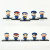 Crayon Shinchan Anime Figure School Uniform Blind Box Surprise Gashapon Mini Figure with Yellow Bag Collectible Desk Decor Gift