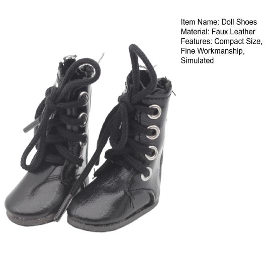 1 пара кукольной обуви из искусственной кожи, мягкие реалистичные ботинки 45297, модная кукольная обувь тонкой работы для мини