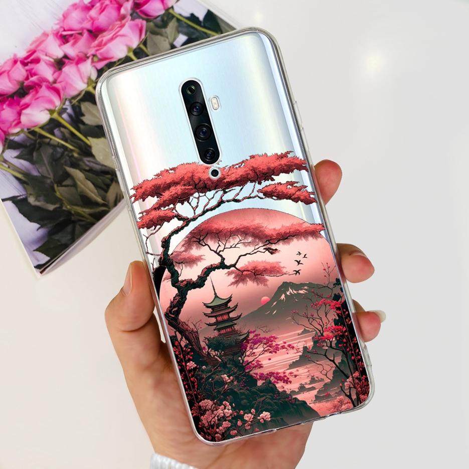 Чехол для Oppo Reno 2 2F 2Z Роскошный Расписной Чехол Прозрачный Силиконовый Чехол для Телефона Для Oppo Reno2 F Reno 2Z Reno2 Reno2F Reno2Z Мягкие Чехлы