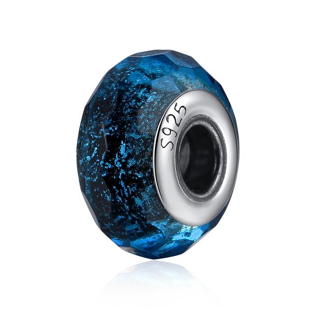 2023 Новый Оригинальный 100% Стерлингового Серебра 925 пробы Стеклянные Бусины Дерево Камень Муранский Цветок Подвески Подходит Браслет Diy Женские Ювелирные Изделия