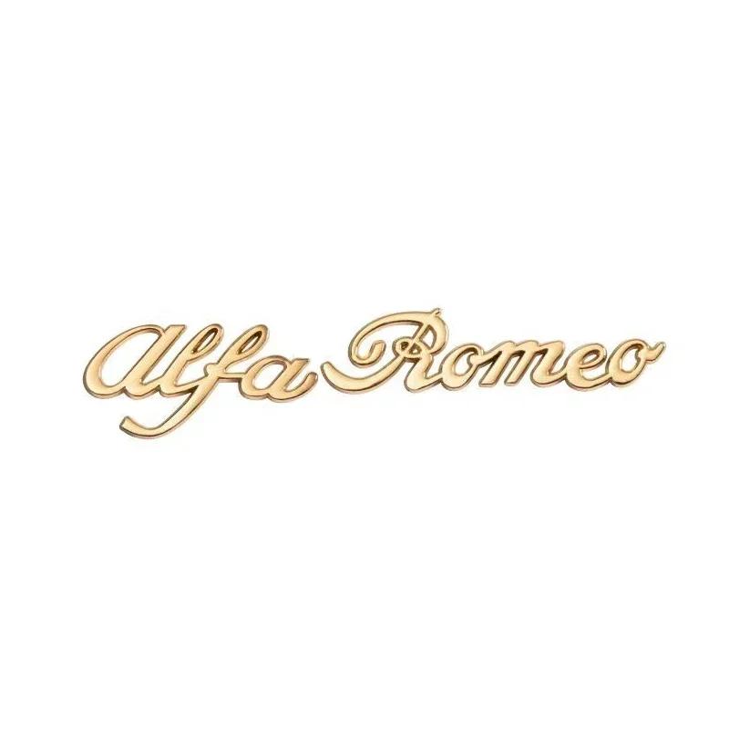 Car Sticker For Alfa Romeo 159 147 Metal Alloy Car Body Sticker For Alfa Romeo 147 155 156 159 Mito Giulia GT Giulietta Auto Rea abc012