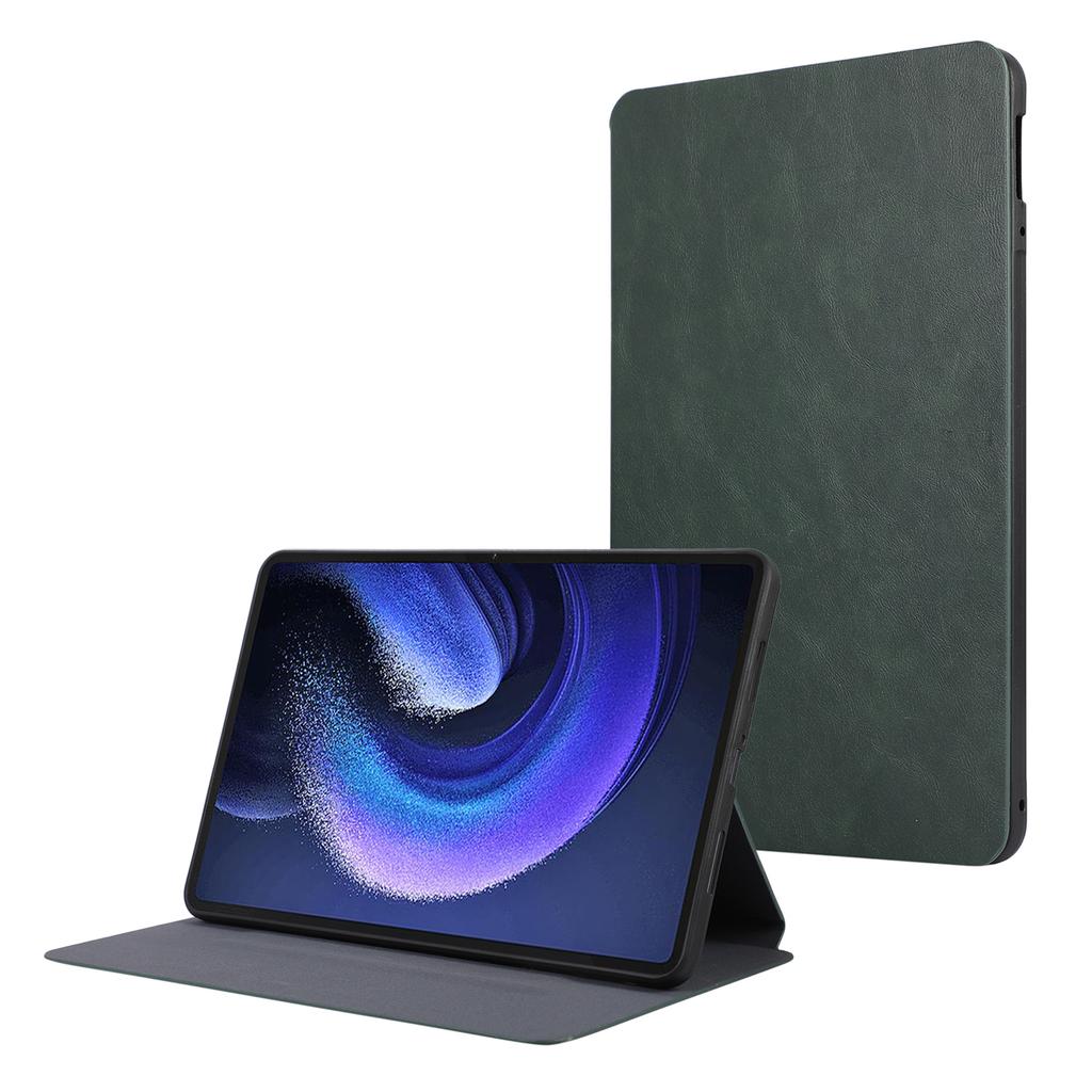 Для Xiaomi Pad 6 Кожаный чехол Складная подставка Внутренняя мягкая TPU накладка для планшета