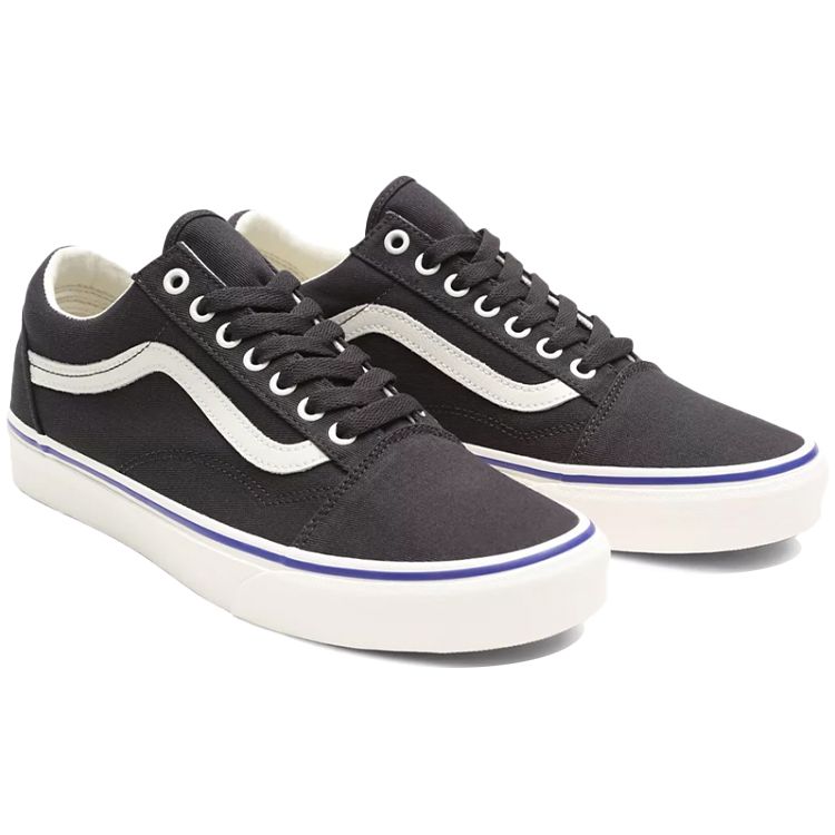 Vans Old Skool Ретро Кали Канвас Низкие Кеды для Скейтбординга Унисекс Кроссовки Черный Серый Белый VN0A3WKT40K