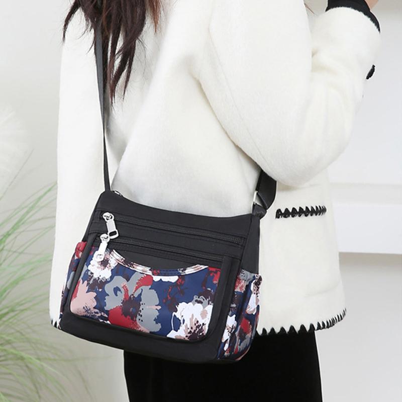 Модная новая сумка для мамы среднего возраста, большая вместимость, с принтом, многослойная наплечная сумка, легкая, повседневная, сумка-кроссбоди для леди-джокера