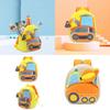Adorable Kids Plush Backpack With Cartoon Excavator Design For Toddlers And Kindergarten