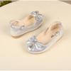 Girls Princess Leather Shoes Spring Autumn Elegant Kid Ballet Shoes Ankle-strap Bowtie Fashion Causal Children's Flats Versatile