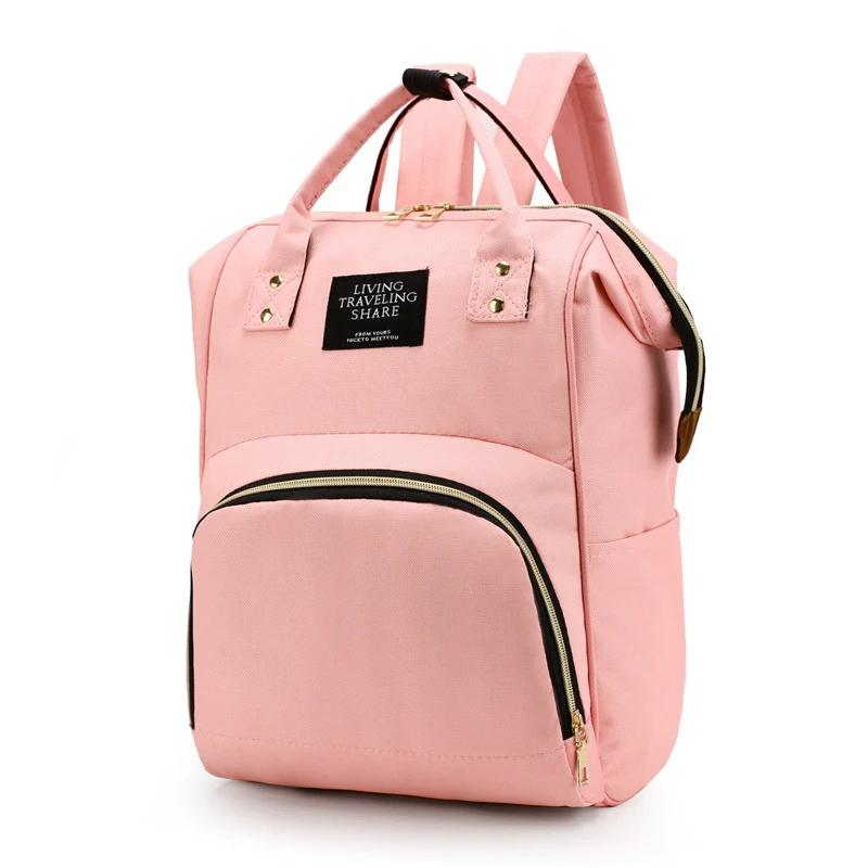 Large Capacity Canvas Mummy Bag Multifunctional Baby Bottle Thermal Insulation Travel Storage Bag Fashion Mummy Bag Hanging Bag