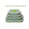 1/4pcs Collapsible Silicone Food Storage Container Stackable Space Saving Lunch Box Microwaveable Foldable Kitchen Accessories