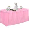 1PC Party Decor PE Table Skirt Disposable Table Cover Tablecloth Birthday Oilproof Rectangle