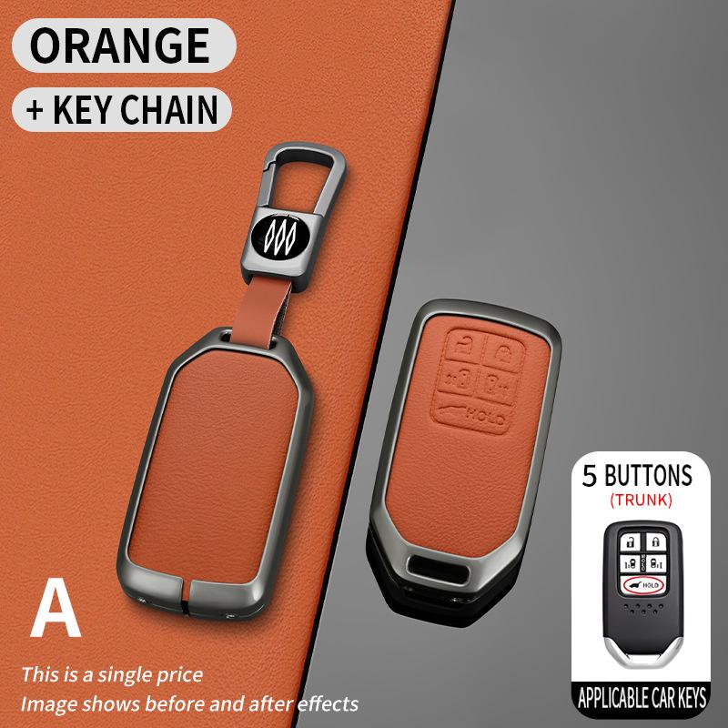 Чехол для ключей Honda для Civic 10-го поколения, Accord, Crown, XR-V, CR-V, Vezel, Haoying, Lingpai - Защитный корпус и стильная пряжка.