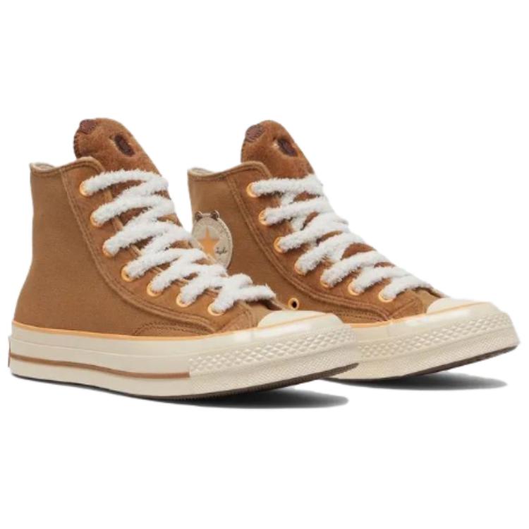 Converse Кеды Chuck 70, износостойкие, высокие, для скейтборда, унисекс, коричневые, A12766C