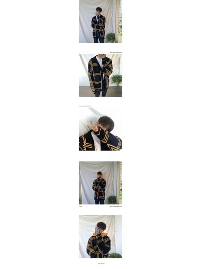 Мужской кардиган свободного кроя в японском корейском стиле