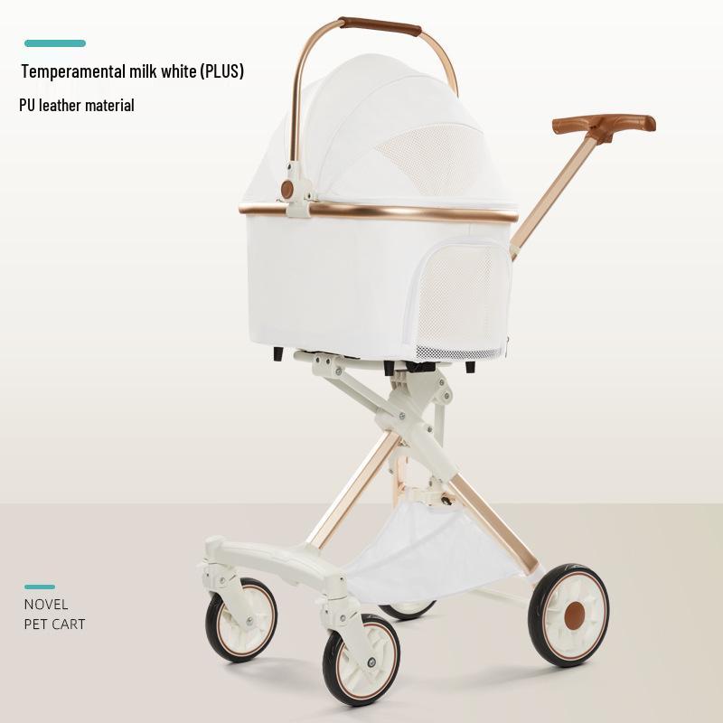 Luxury Foldable Pet Stroller for Small/Medium Dogs & Cats