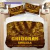Godzilla Monsters Threepiece Set 1 Duvet Cover 2 Pillowcase Without Core Christmas Birthday Gift Duvet Cover And Pillowcase