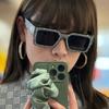 Неполяризованные ретро-солнцезащитные очки в большой квадратной оправе для женщин, черные прямоугольные солнцезащитные очки для мужчин, дизайнерские солнцезащитные очки для женщин и мужчин