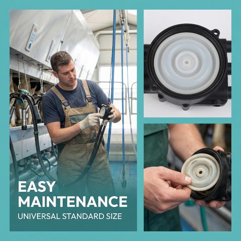 Dairy Farm Milking Machine Silicone Membrane Replacement Kit for Pulsator Repair Soft and Flexible Part