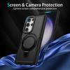 For Samsung Galaxy S23 Ultra Case Magnetic TPU+PC Phone Cover with Ring Kickstand