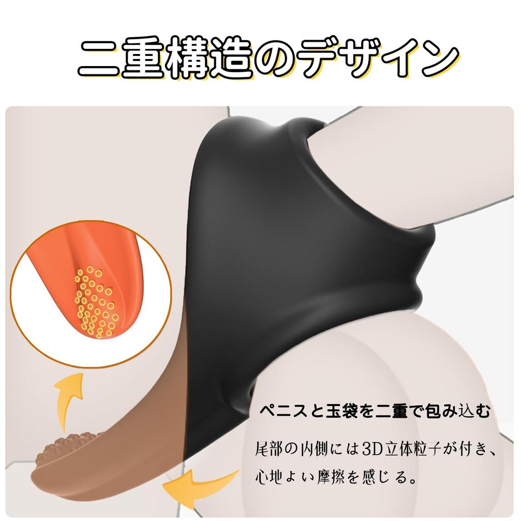 Кольцо для пениса Alip, кольцо для пениса с 3D частицами внутри силиконового кольца, двойная структура, кольцо для пениса, кольцо для пениса, секс-игрушки для мужчин, водонепроницаемые