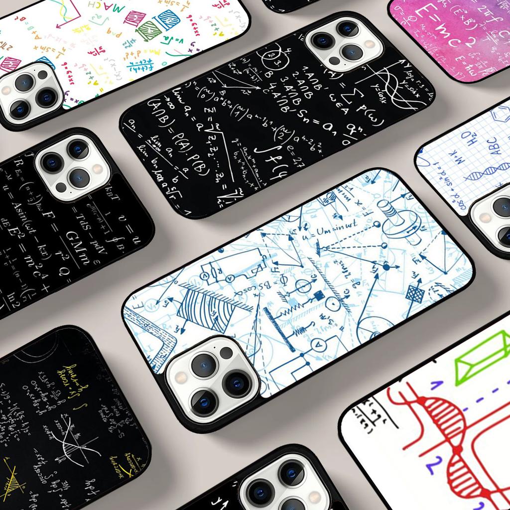 Physics Math Formula Equation Phone Case For iPhone 17 Air 16 15 14 13 12 11 Pro Max Max Plus Bumper Case Cover