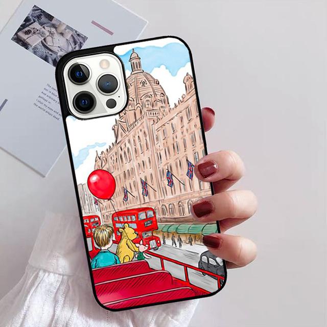 Лондонский Красный Автобус Биг-Бен Чехол для Телефона Для iPhone 17 Air 16 15 14 13 12 Pro Max Plus Max Чехол-Оболочка coque