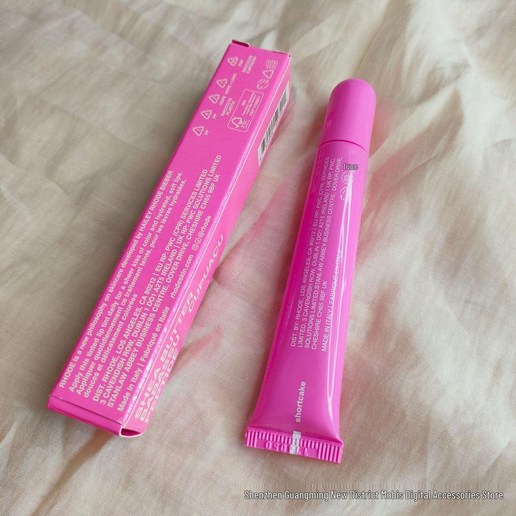 Тонирующий бальзам для губ Rhodee: Увлажняющий блеск для губ и помада оттенков «Лента», «Тост», «Арбуз»