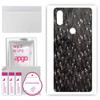 apgo Protective Skin Sticker for the Back Compatible with Xiaomi Mi Mix 3 5G, Wrap Film, Foil, Vinyl - Pattern Carbon Black Pixel